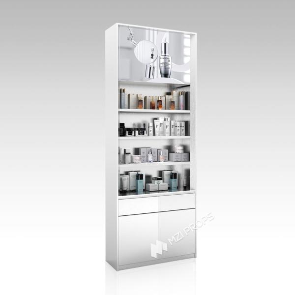 Quality YZoS-U1 60mm Soft Film Light Box Skincare Display Cabinet With Silver Brushed Edges wholesale