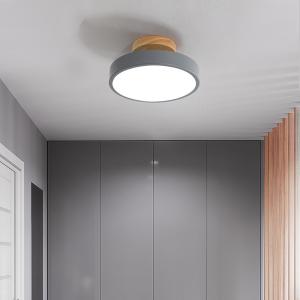 Ceiling Lights Modern Led Nordic Wood Lighting Fixture Indoor led panel ceiling