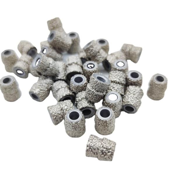 Quality Vacuum Brazed Taper Bead for Marble Stone Quarry Trimming Diamond Bead 11.0mm Wire Rope wholesale