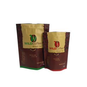 China  Custom Plastic Bags Matte Surface Coffee Pouch Food Packaging 250g 500g 1kg on sale