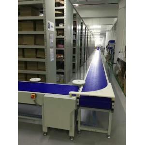 Industrial Light Duty Inclined Plastic Mesh Chain Conveyor Line