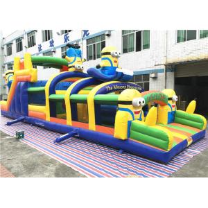 Cute Minions Blow Up Obstacle Course Yellow Minions Playground With Giant Slide