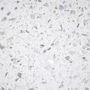 Cheap 3200*1800*18MM Frostine White Glass Quartz Decorative Flooring Tile for sale