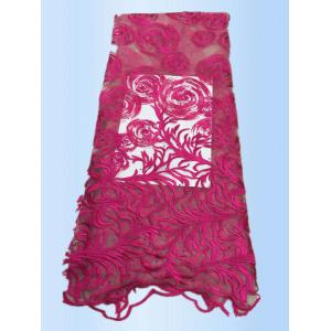 African Lace Fabric 2017 High Quality Lace Peach Tulle Styles Embroidery  Laces for Wholesale with different color