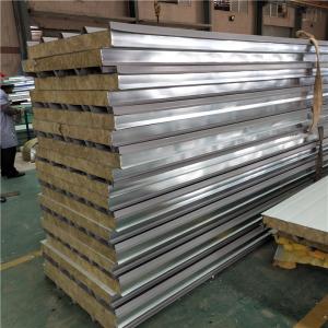 easy assemble strong 960mm rock wool sandwich panel with steel strip both side