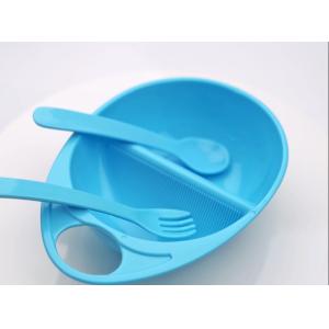 China Plastic Up 3 Month Baby Bowl With Spoon Fork on sale