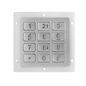 12 Keys Metal Keypad compact format IP67 dynamic ISO9001-2015 Certification