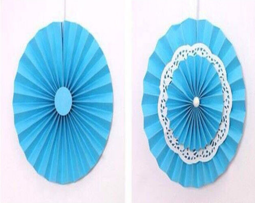 Double paper fan 6 inches 15 cm 8 inches 20 cm 10 inches 25 centimeters 12 inches 30 centimeters 14 inches 35 40 inches
