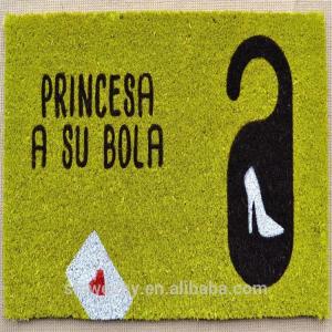 Cheap Coco fiber animal printed door mat with PVC backing for sale