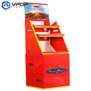 Heavy Duty Cardboard POP Displays Matt Lamination Suitable For Packaged Food