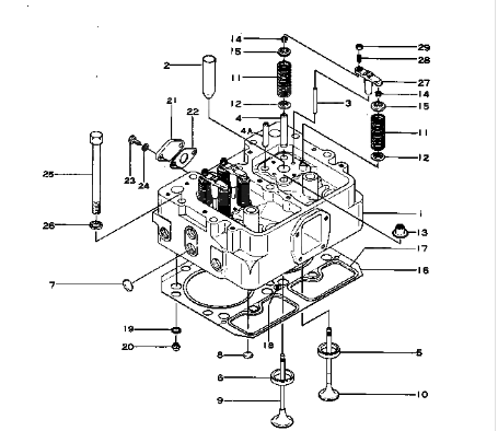 6127414113 6127414214 6127-41-4113 6127-41-4214 S4D155-4 Intake Exhaust Valve