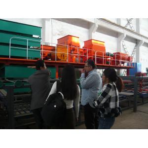 32KW Total Power Sandwich Panel Machine , PLC Control System Sandwich Production