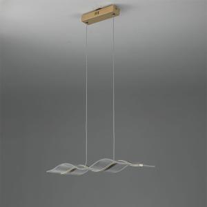 Nordic Chandelier Modern Luxury Large Long Strip Wave Shape Acrylic Lamp Bar