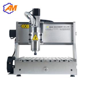 AMAN 3040 mini cnc engraving machine with rotation axis mini table cnc machine