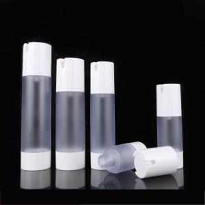Cheap Frosted White Plastic Slide Nozzle Airless Cosmetic Bottles for sale