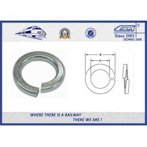 Black Single Coil Locking Washer For Bolt Different Diameters