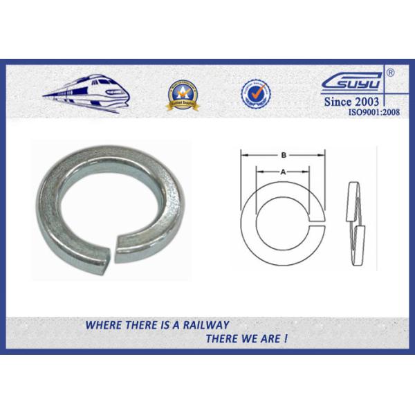 Black Single Coil Locking Washer For Bolt Different Diameters