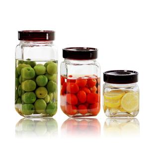 Borosilicate 1250ML 1550ml Jam Pickle Sealable Glass Jars