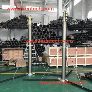 18m lockable pneumatic telescopic mast-3.1m retracted-150kg payloads- applicatio