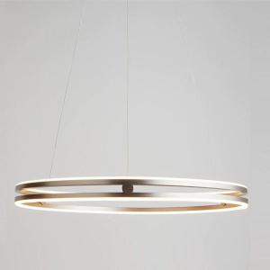 China Decorative Indoor Lighting Hanging Light Nordic Double Ring Aluminum Luxury Chandeliers & Pendant Lights Modern on sale