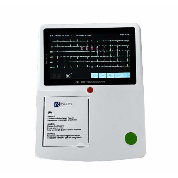 Quality 12 Channels Digital ECG Machine High Resolusion With Limb Electrodes Touch Screen wholesale