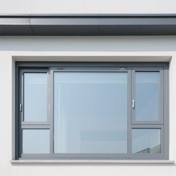 Quality Modern Aluminum Sliding Window 2.0mm Frame Powder Coated White wholesale