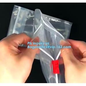 bag with plastic zipper and slider OEM orders are welcome, slider zip frosted