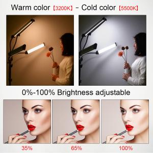 2 Arms Abs Blogger Kit 5000lm Led Fill Light Self Portrait Shooting With Tripod