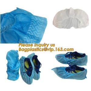 Disposable elastic pe/cpe non-woven shoes cover,Disposable waterproof CPE+PP non