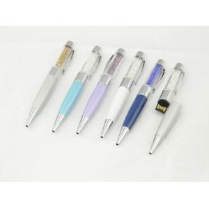 Portable Pen USB Flash Drive / Metal Usb Memory Stick CE ROHS Approved