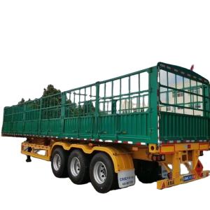 CIMC 2 3 4 Axles 30 50 60 ton Side Wall Bulk Livestock and Vegetables Transport