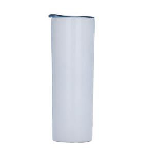 China Sublimation Blank 20 OZ Straight Skinny Tumbler With Straw Stainless Steel Double Wall Insulated Tumbler on sale