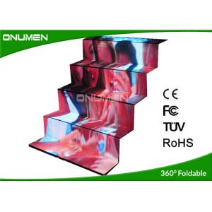 Cheap Slim Collapsible P10 Outdoor Full Color LED Display Wall Video Screens Good Heat Dissipation for sale