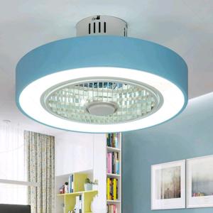 Macaron Fan ceiling with remote control dimming 19 inch fan lamp for girl