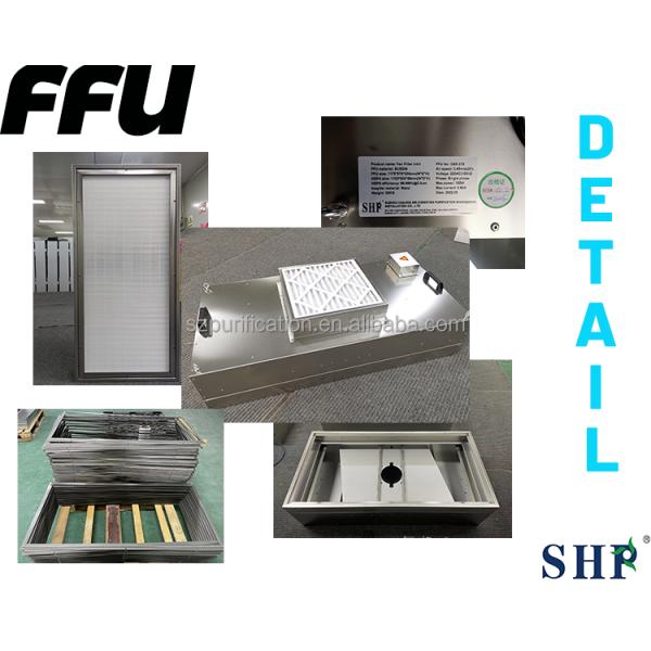 SUS304 HEPA Fan Filter Unit Steel Cleanroom FFU 35KG