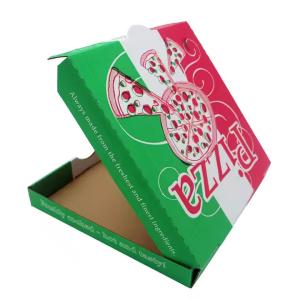 Eco-Friendly Biodegradable Pizza Boxes Gold Foil Printing Handling Custom Fast