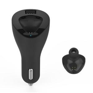 Car Bluetooth Headphones With 2.1 A Charger Intellingent 1-to-2 Multipoint