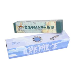 Cheap Cartoon Recycled Kraft 1 Piece Gift Boxes For Umbrella Glossy / Matte Lamination for sale