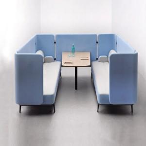 1.8M Office Furniture Sofa Modular Privacy Fabrics For Living Room