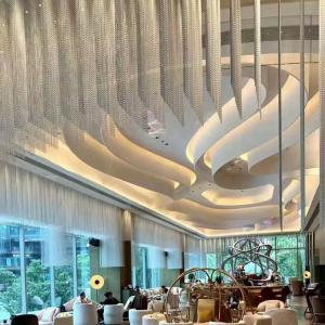 Versatile Rectangular Aluminium Chain Curtain Hanging Installation