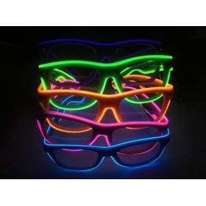 Cheap Shinging El Wire Glasses With Diffraction Effect Lens For Watching Fireworks for sale
