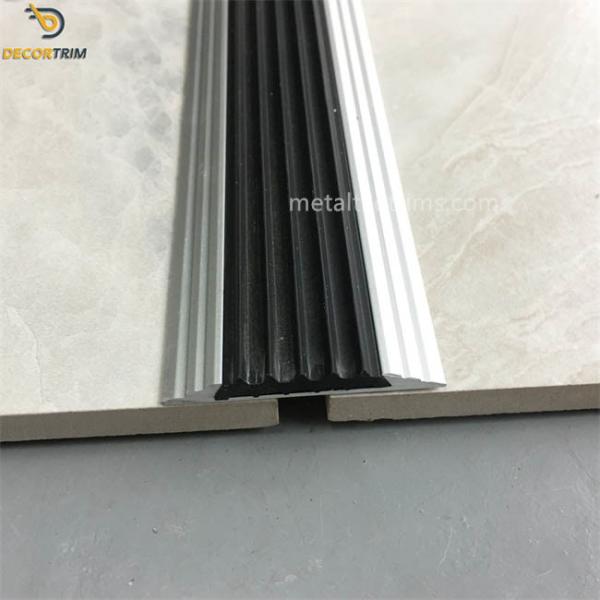 Quality Matt Silver Floor Transition Strip Trim With Anodized Polished Brushed Surface wholesale
