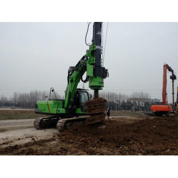 50 KN . M Max Torque KR50A Micro Hydraulic Piling Rig for 20m Rotary Bored Hole