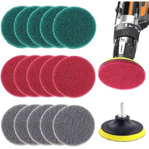 China Bathroom 16Pcs Power Scrubber Drill Brush Kit With 4 Inch Disc Pad Holder on sale
