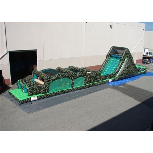 Quality 60 Feet Inflatable Obstacle Course , Inflatable Military Obstacle Course wholesale