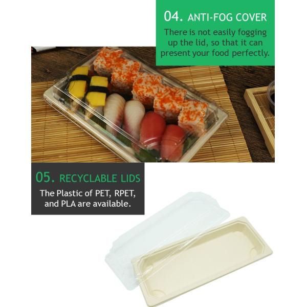 Cake Sushi Packing Box Eco Friendly Biodegradable Compostable