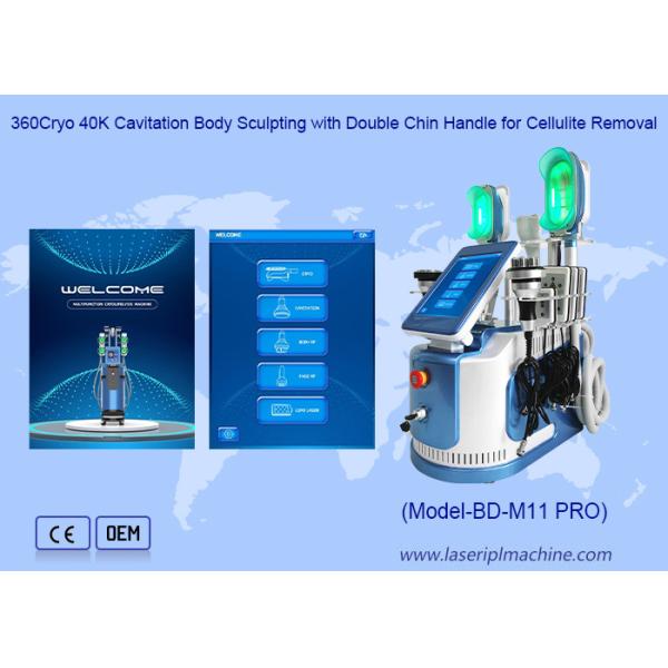360 Cryo 40K Cavitation Body Sculpting With Double Chin Handle For Cellulite