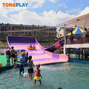 100sqm 200sqm Fiber Glass Pool Slide U Shaped Slalom Water Slide