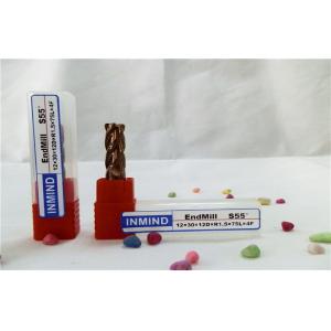 HR55 6mm / 8mm / 10mm Corner Rounding End Mill 4 Flute With Carbide Material