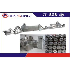 Snacks Food Extruder With Heating System , Bread Crumb / Corn Puff Extruder